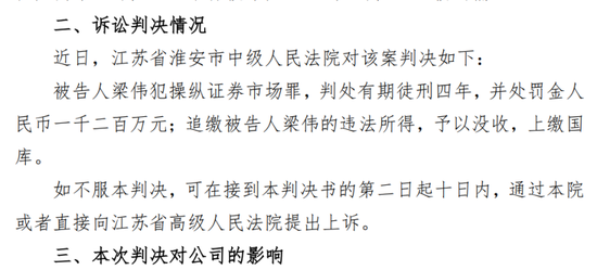 操纵股票！金运激光实控人被判4年